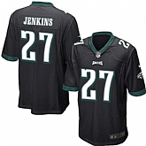 Nike Men & Women & Youth Eagles #27 Malcolm Jenkins Black Team Color Game Jersey,baseball caps,new era cap wholesale,wholesale hats